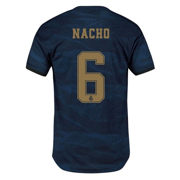 Trikot Real Madrid NO.6 Nacho Auswarts 2019-20 Blau Fussballtrikots Günstig